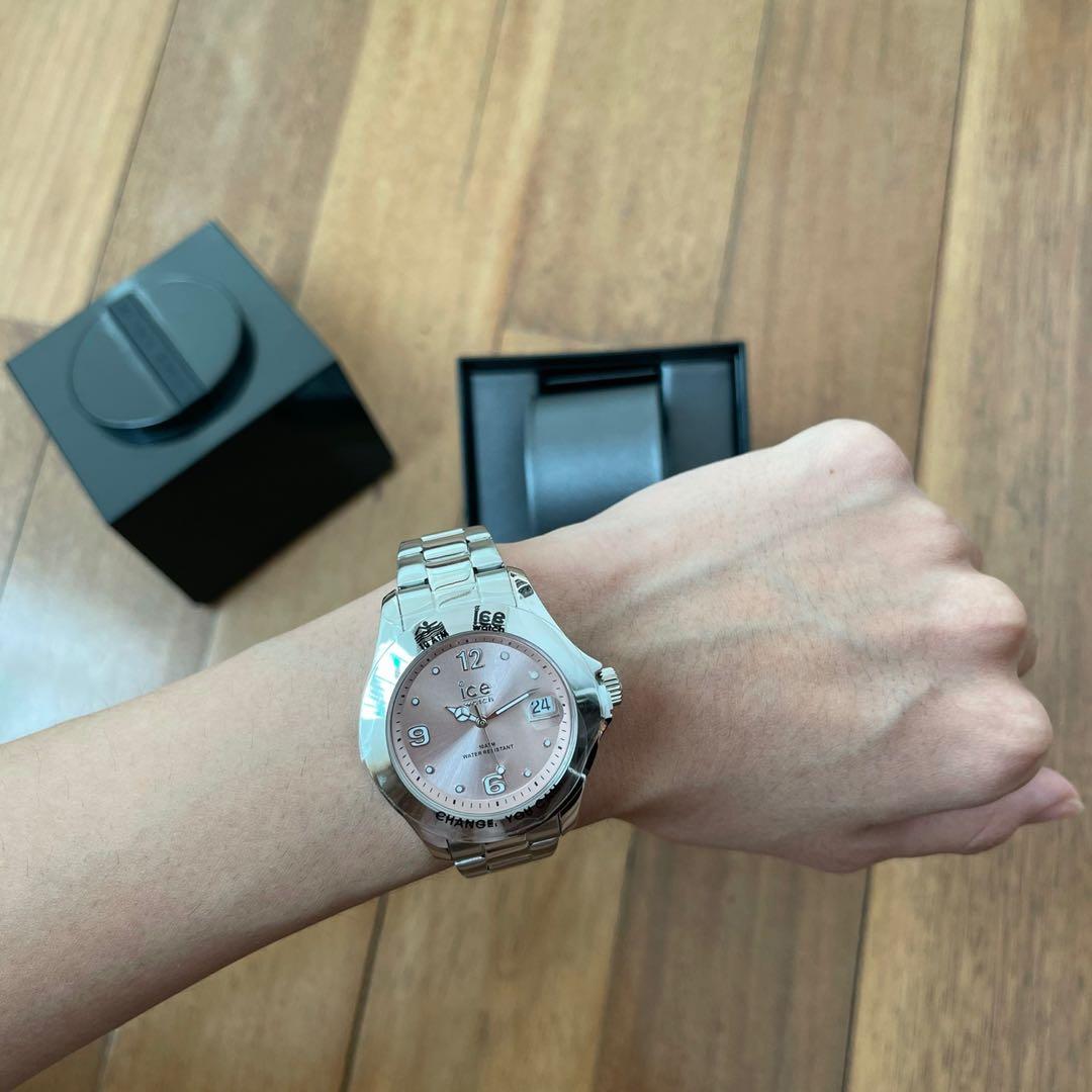 Authentic Ice Watch Watch Unisex Steel Classic Light pink SR Small 017320