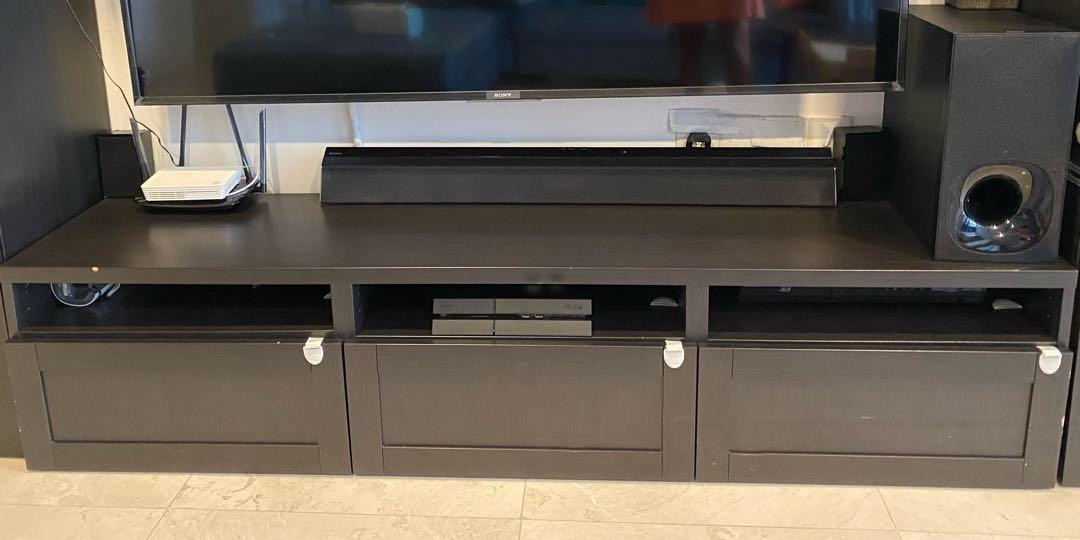 ikea besta tv cabinet home furniture furniture on carousell
