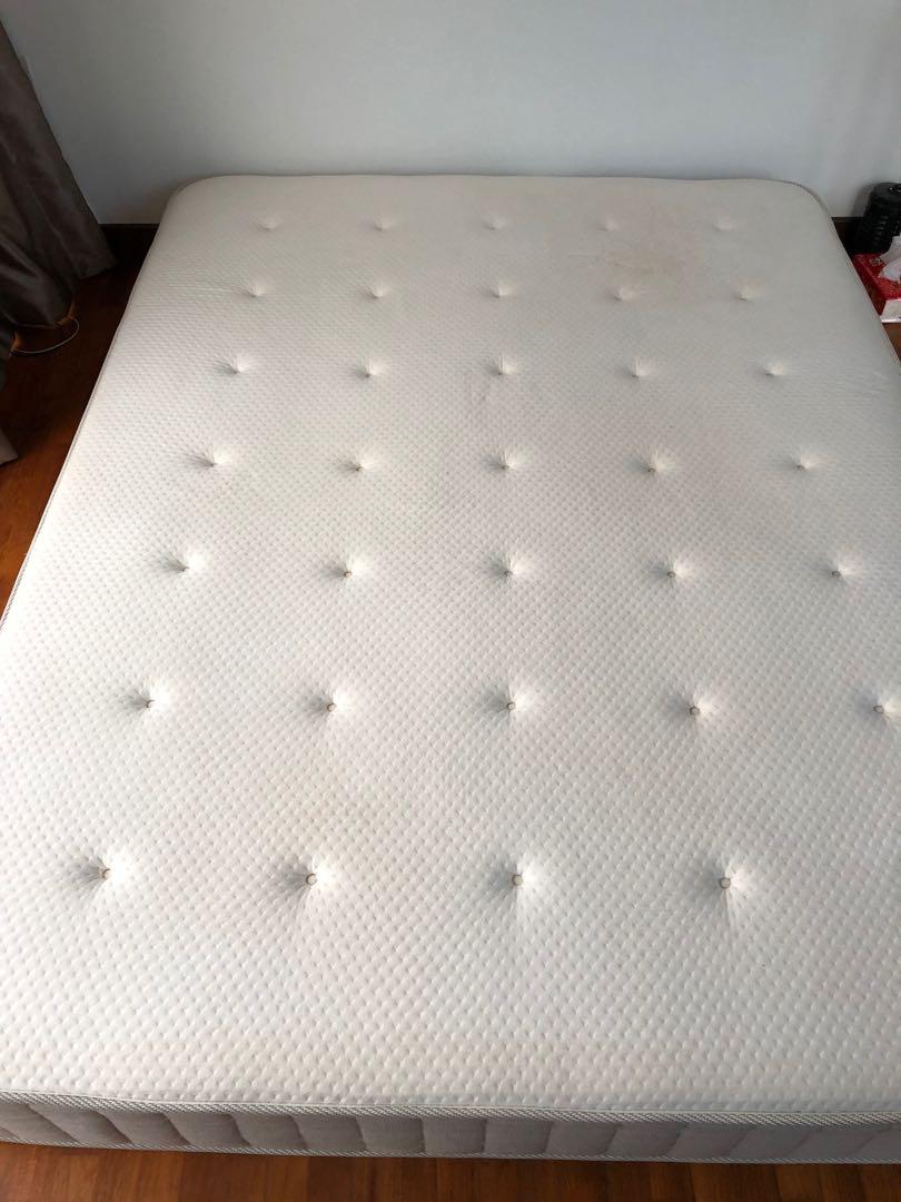 IKEA Hesseng mattress queen size, Furniture, Beds & Mattresses on Carousell