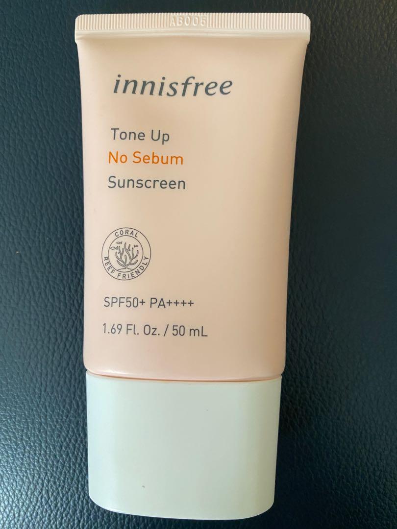 Innisfree no sebum tone up sunscreen, Beauty & Personal Care, Face