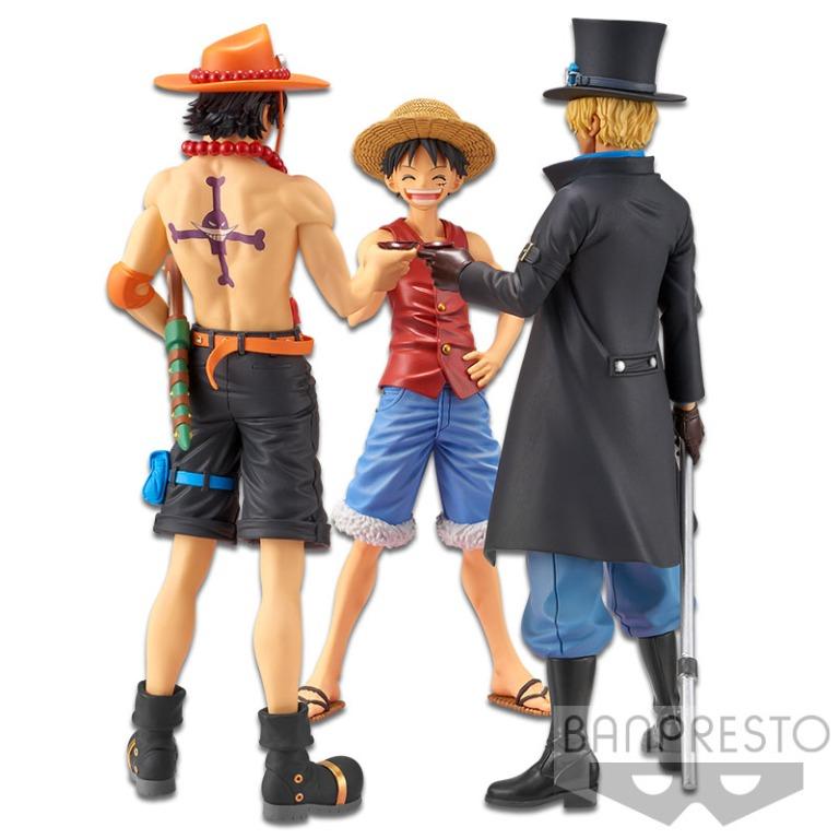 [Gold Toei] Japan Banpresto Bandai One Piece Monkey D Luffy Portgas D Ace Magazine Figure Special Episode Luff Brothers Brotherhood Wine Figure Figurine Vol.1 / Vol.2 [Toreba] (Category: Toy Figures) located in Singapore. Submitted by lainlainplushieparadise (Listing ID 1082316966, Image 3). Description: ワンピース ONE PIECE magazine FIGURE～Special EpisodeーLUFFー～vol．1 / vol.2 Figure overall dmension: approx. 18-19cm height. *Measurements exclude base 