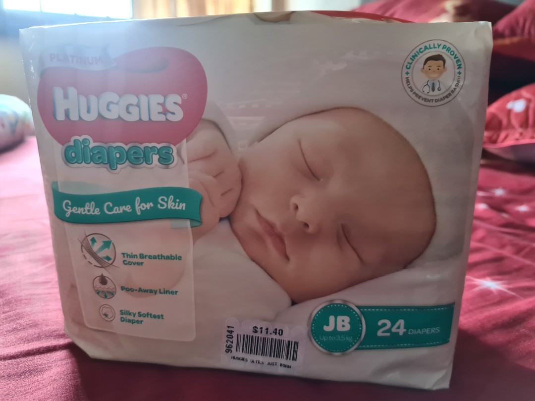 JB Huggies Diapers, Babies & Kids, Bathing & Changing, Diapers & Baby