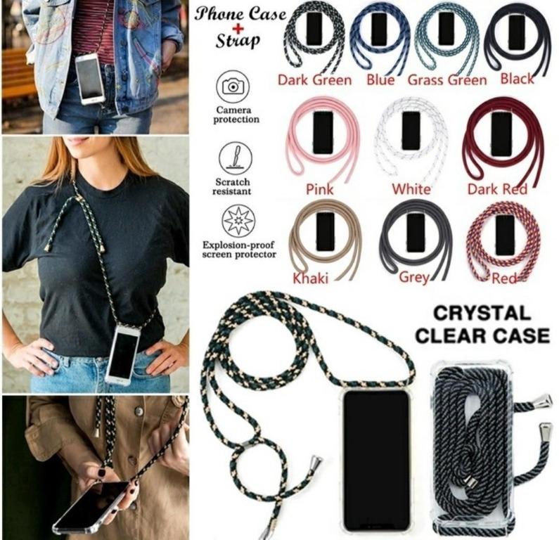 Lanyard String Strap Sling Phone Case iPhone 6s 7 8 Plus SE X Xs Xr 11