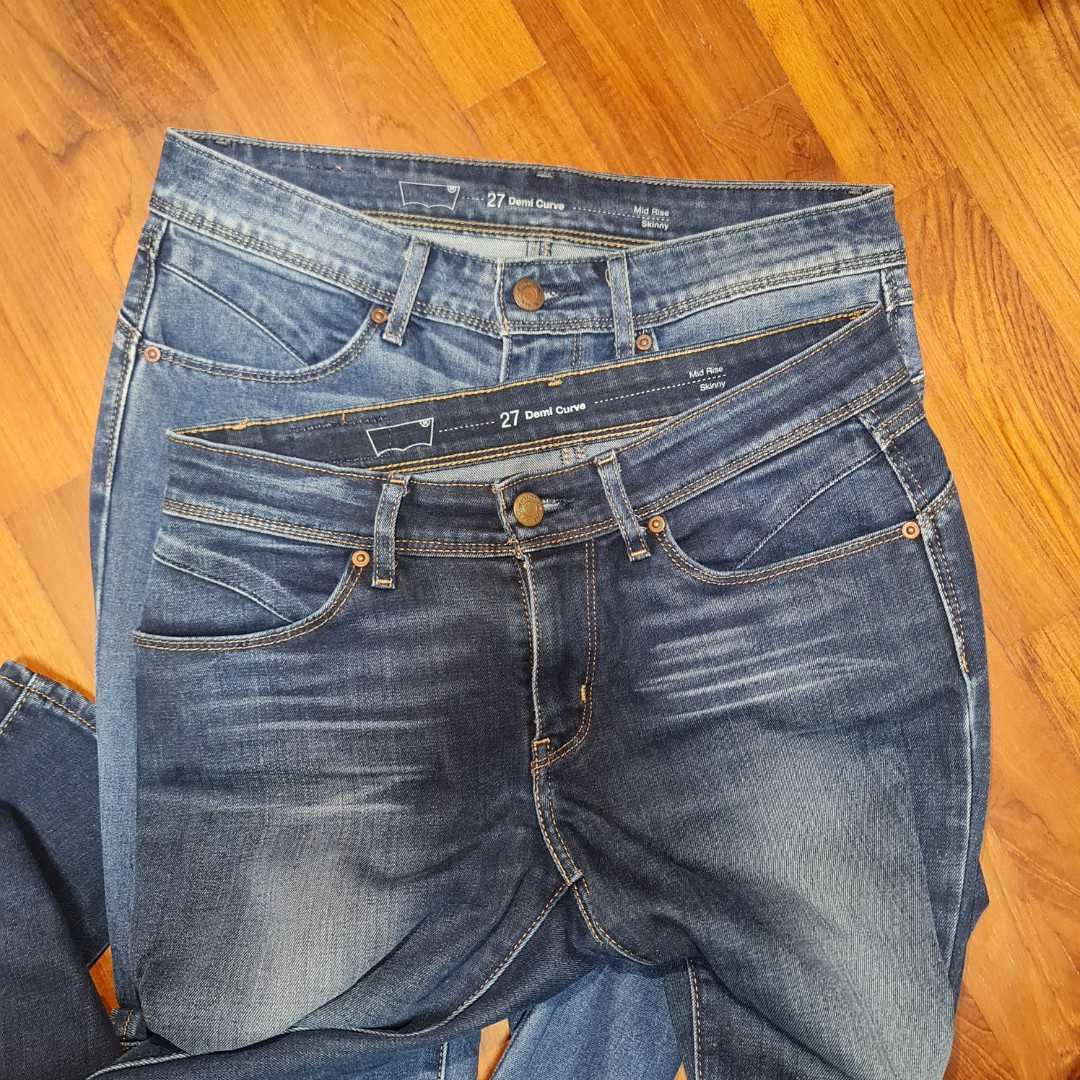 Demi curve mid deals rise skinny