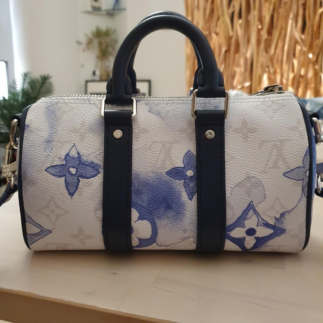 Louis Vuitton MP2975 Mini Keepall Bag Charm Porte Cles Watercolor Used