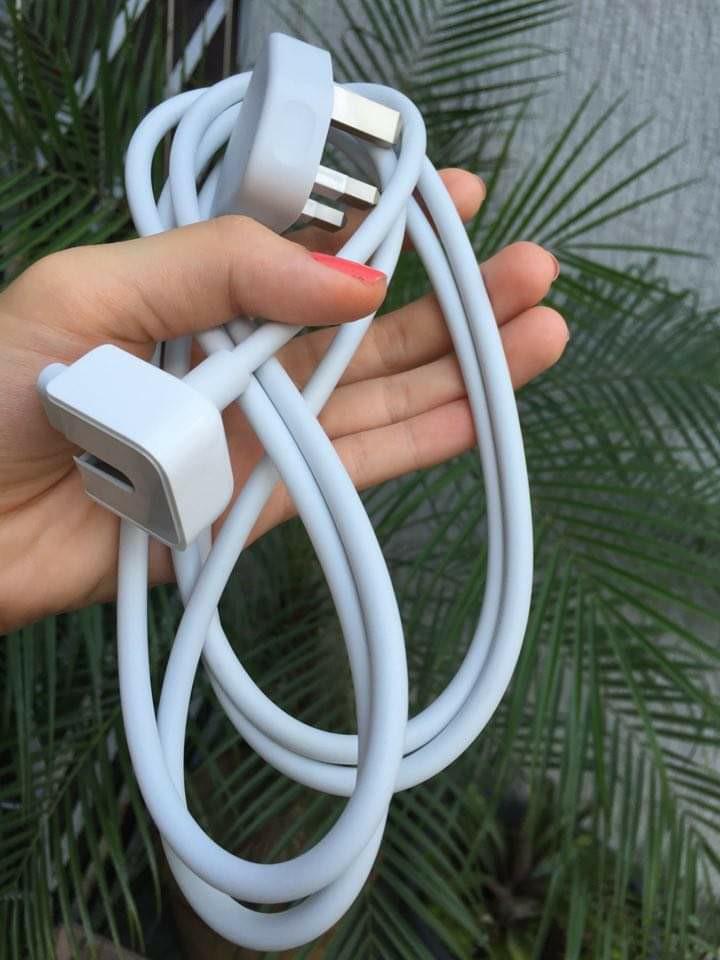 Mac or Apple Power adaptor extension cable / chord (Category: Cables & Adaptors) located in San Juan City. Submitted by akioza (Listing ID 1082341678, Image 3). Description: Mac or Apple Power adaptor extension cable / chord === price is for EACH (I have 2) Extends laptop / iPhone phone / ipad / device charger to at least 180 cm more (Still using the same of this at home. Very helpful... Easy to hide & organize laptop computer & phones with so it