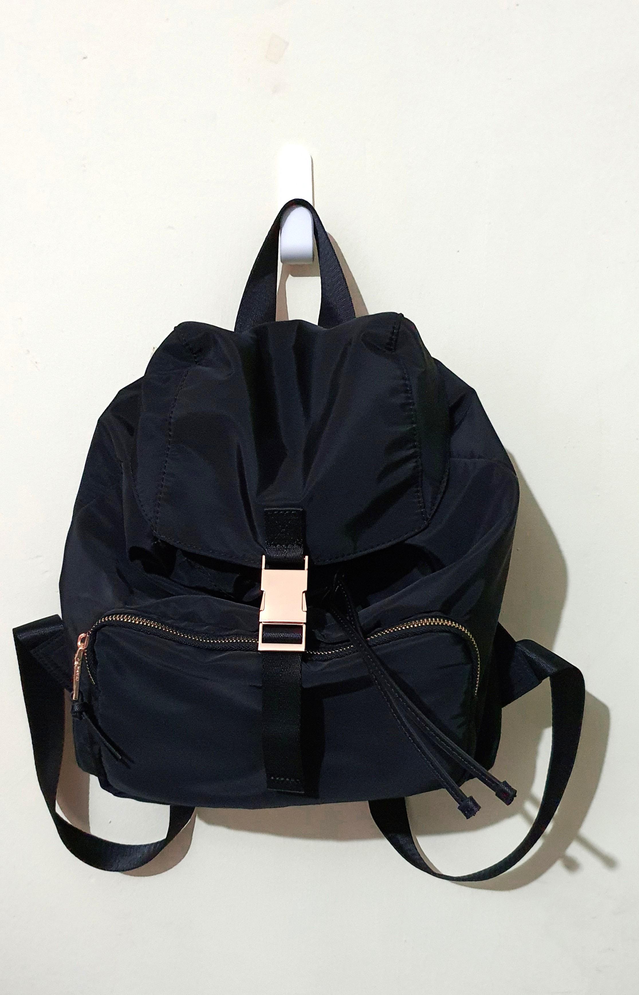 Mango lapel on sale nylon backpack