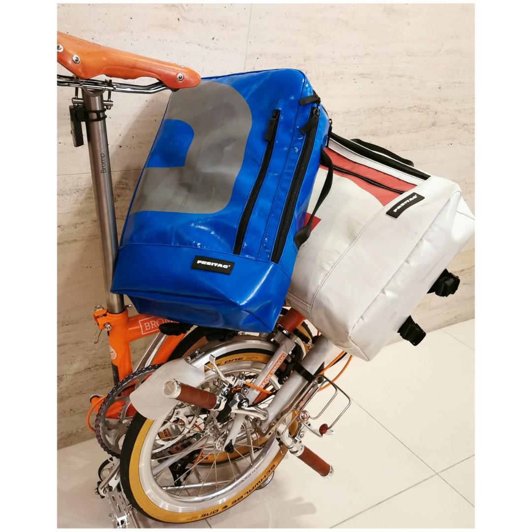 New FREITAGxBROMPTON F748 COLTRANE backpack (Blue&Grey), Sports