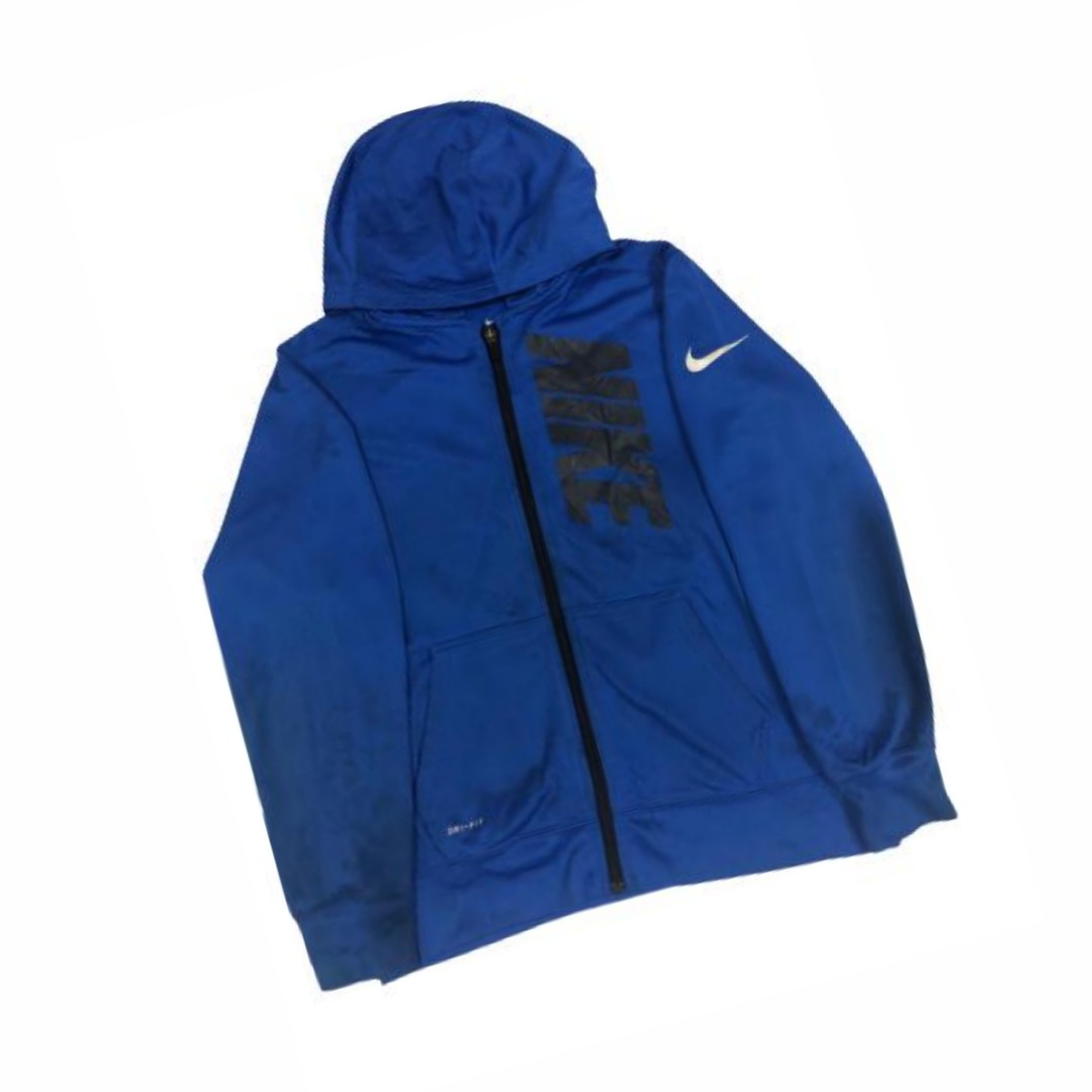 nike dri fit hoodie blue