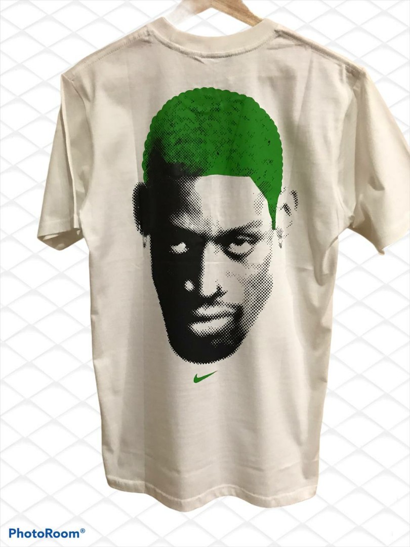 Nike Dennis Rodman Green Hair, Men's Fashion, Tops & Sets, Tshirts ...