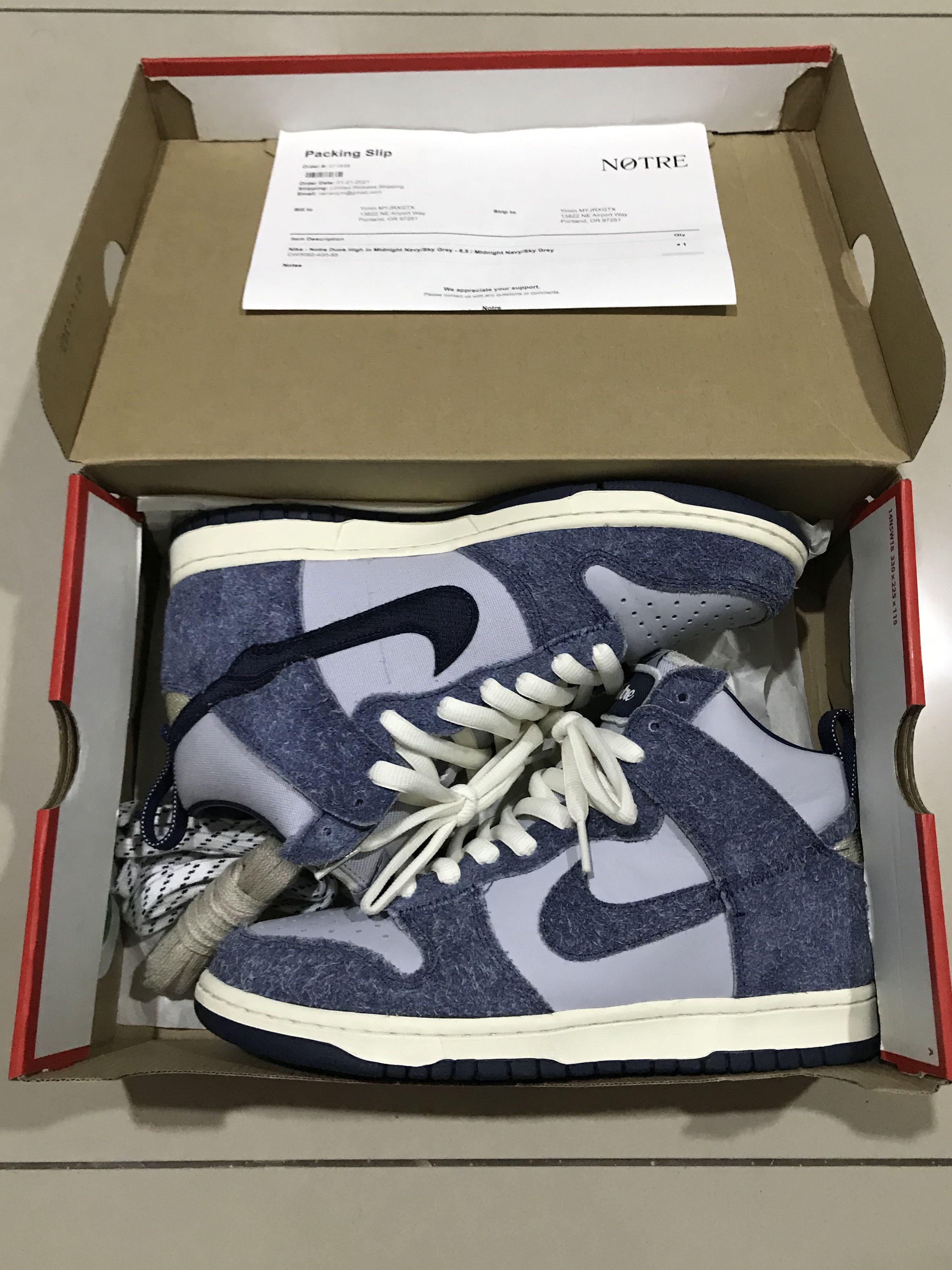 Nike Dunk High Notre Midnight Navy