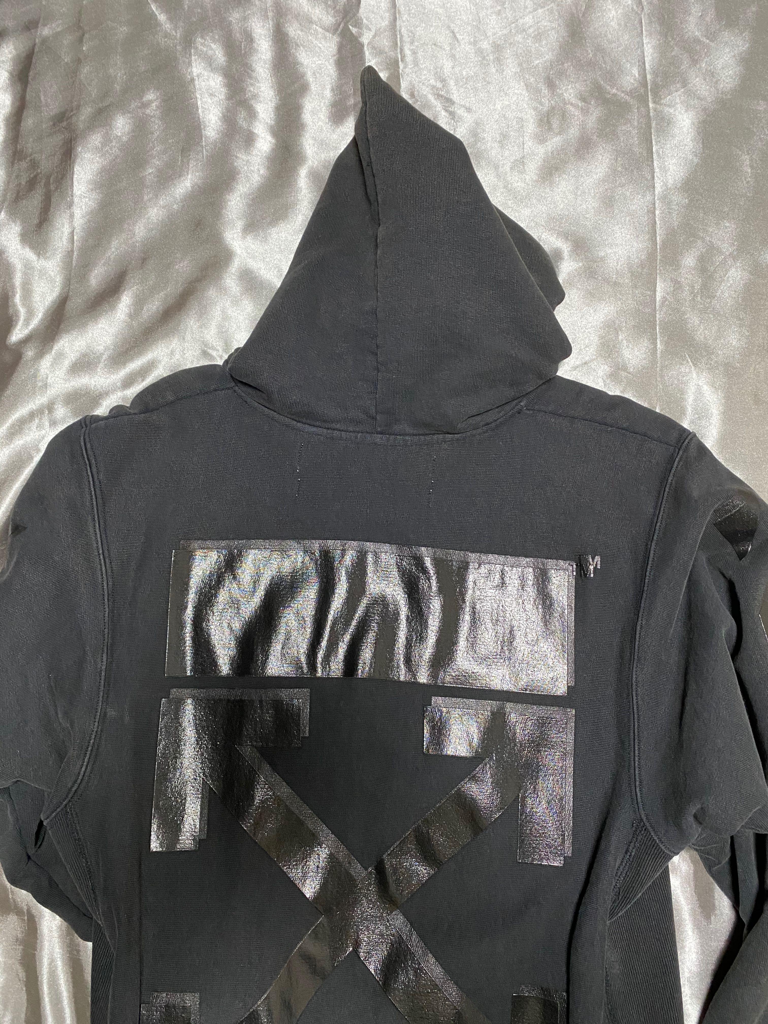 Champion off discount white hoodie black