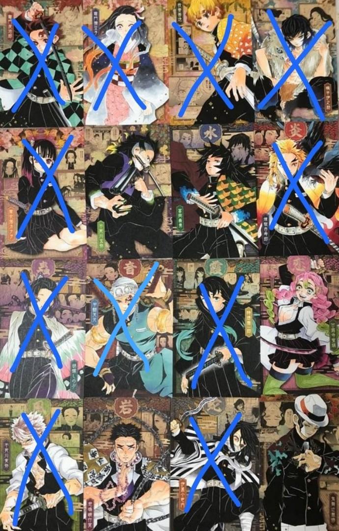Official Limited Edition Demon Slayer Kimetsu No Yaiba Manga Postcards Mini Poster Giyuu Genya Mitsuri Muzan Gyomei Hobbies Toys Memorabilia Collectibles Fan Merchandise On Carousell