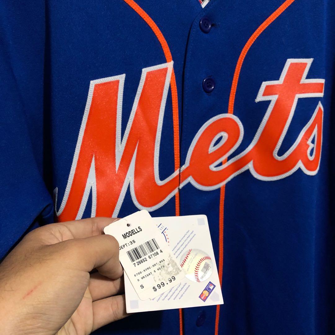 Original New York Mets 5 Wright Baseball Jersey Men s Fashion