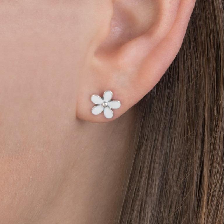 Pandora daisy flower hot sale stud earrings