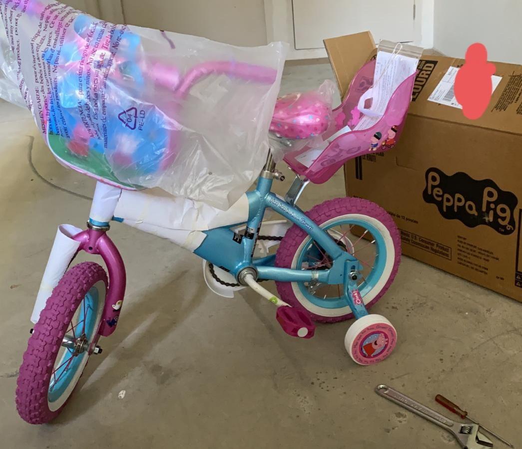 Peppa pig top pinwheel bike