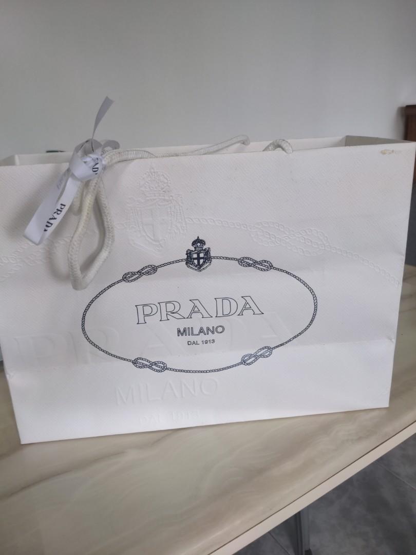Prada paper bag, Women's Fashion, Bags & Wallets, Tote Bags on Carousell