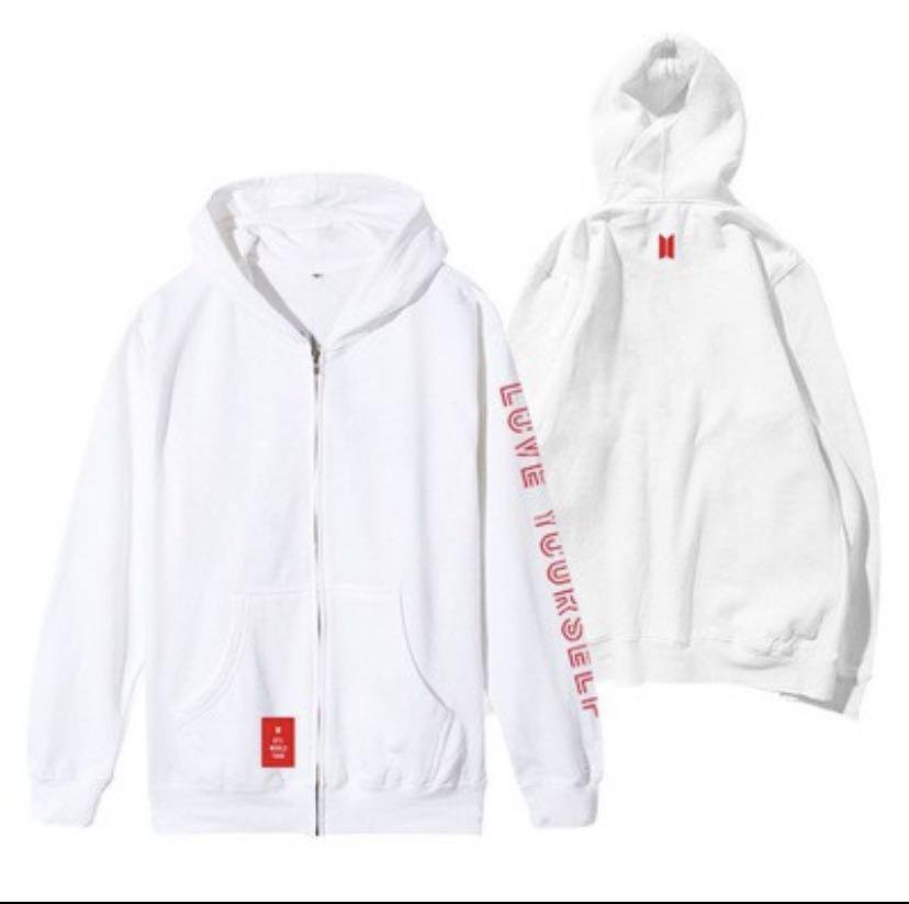Bts wearing love yourself hoodie hotsell
