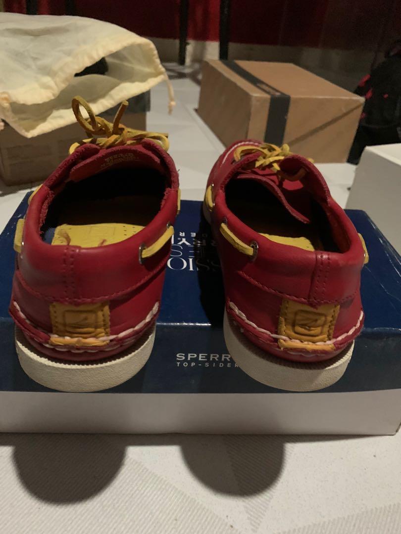 Red sperry top sider Boat shoes Men s Fashion Footwear Dress