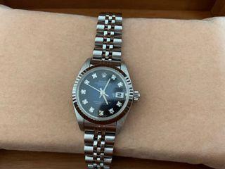 Rolex date just diamond lady watch