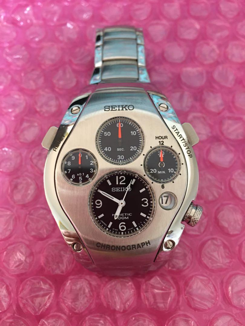 Seiko Sportura Kinetic SLQ0007J (9T82-0A50) Chronograph Auto Quartz, Men's  Fashion, Watches & Accessories, Watches on Carousell