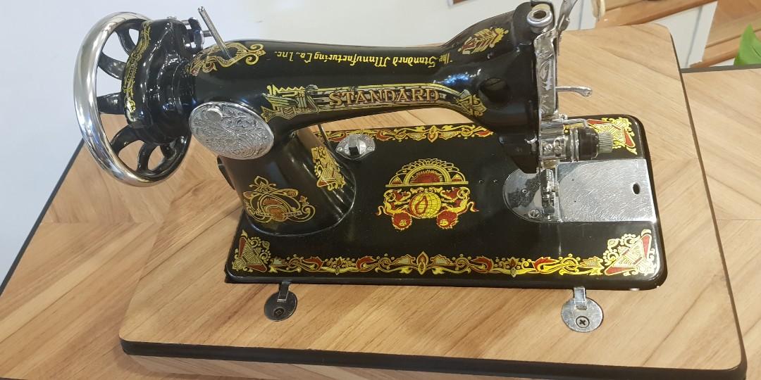 Sewing Machine Console Singer sewing machine console table, Furniture & Home Living, Furniture ...