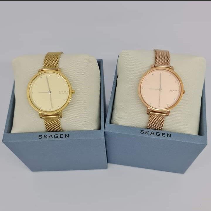 Skagen SKW7206 Skagen Hagen SKW7205 Women s 34mm Rose Gold Dial Stainless Steel Mesh Watch Women s Fashion Watches Accessories Watches on Carousell