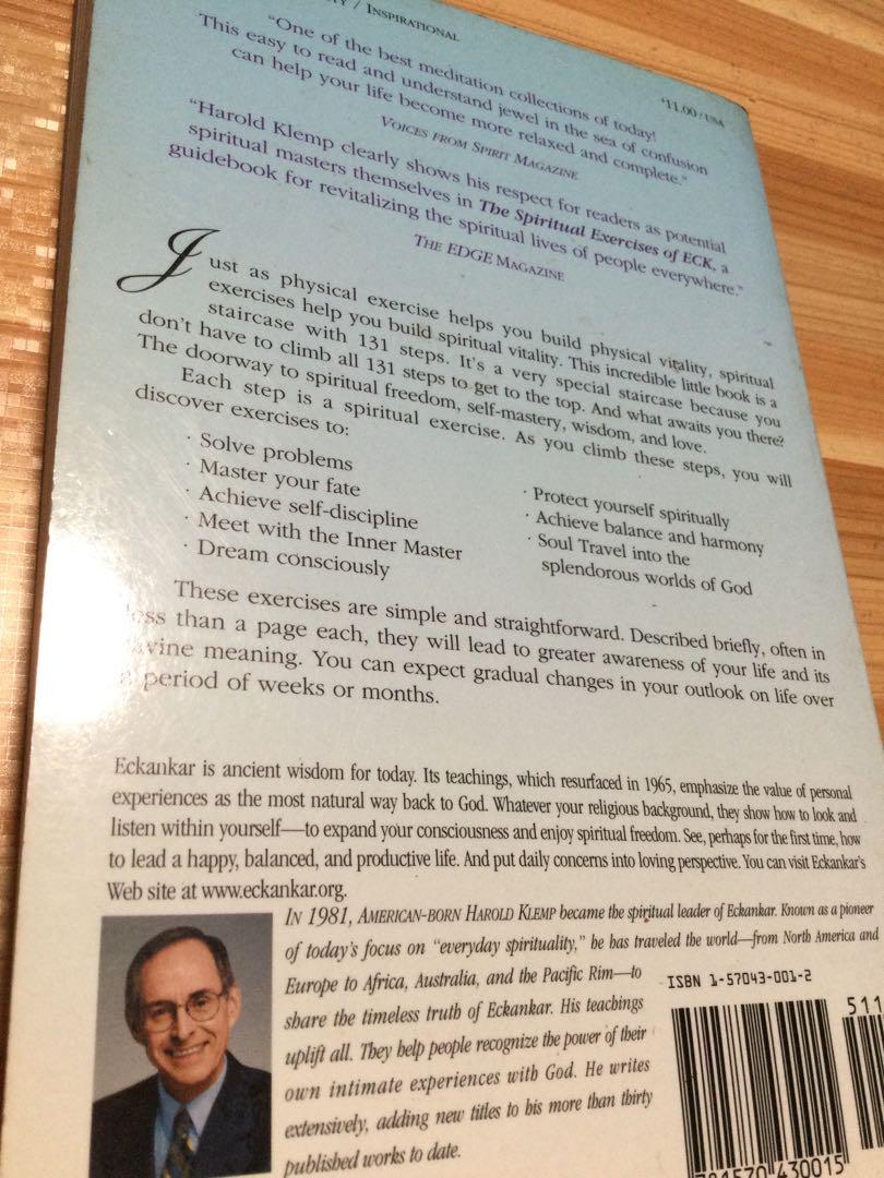Spiritual exercises of eck hobbies toys books magazines religion