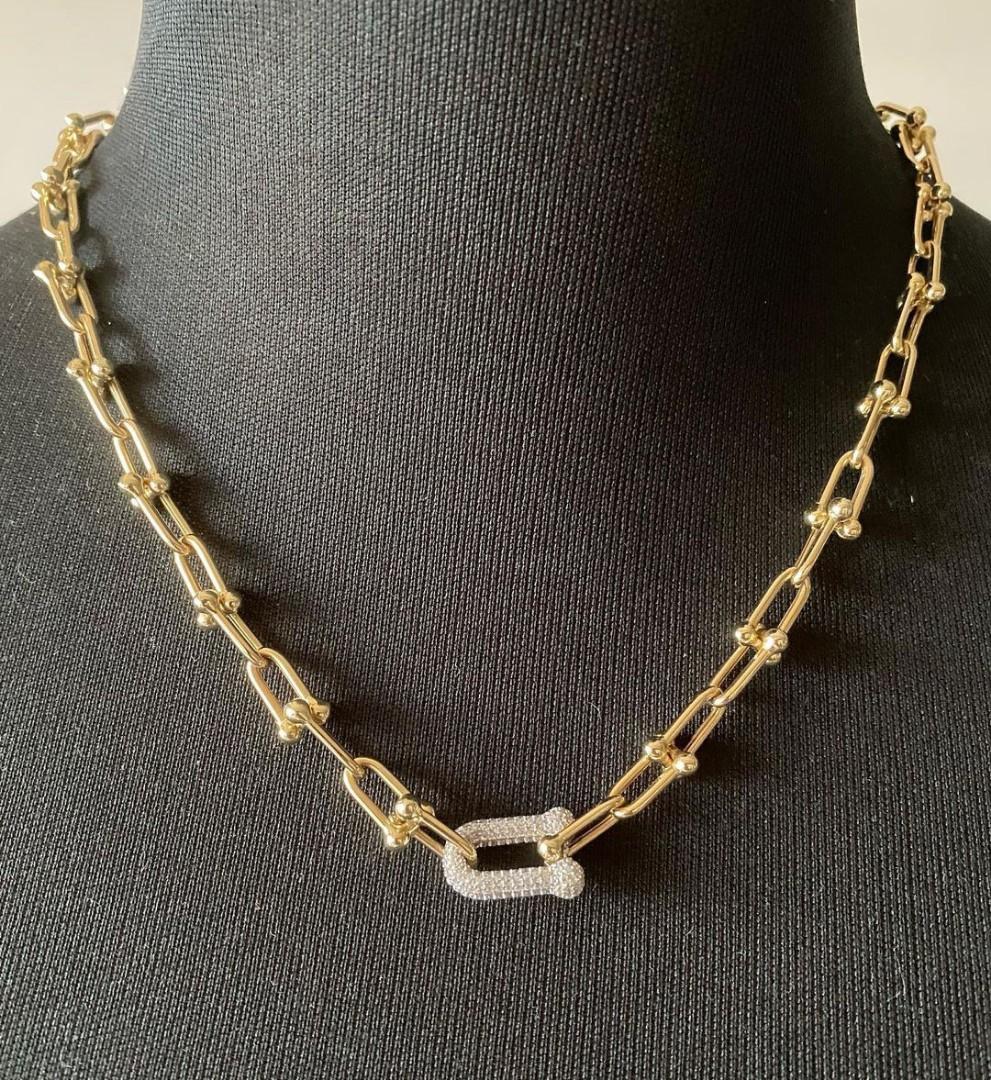 Substantial Tiffany & Co. Vintage 18 Karat Gold 30 Inch Curbed Link Necklace  | Wilson's Estate Jewelry