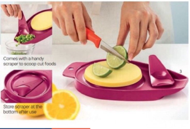 Tupperware Chopping Board Chop N Pour Set With Spatula Cut Clean Furniture Home Living Kitchenware Tableware Other Kitchenware Tableware On Carousell