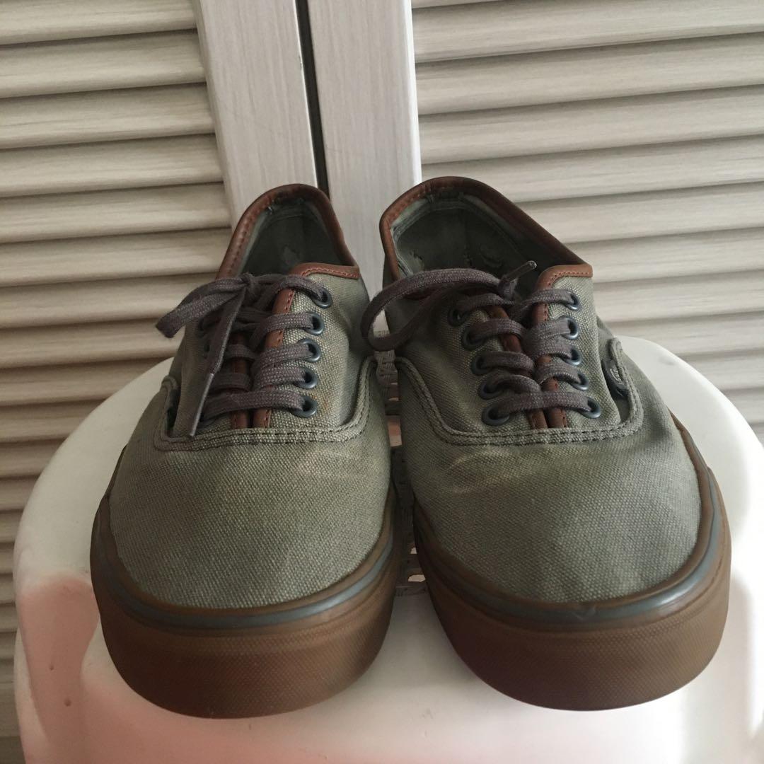 Vans Olive Green Gumsole Shoes size 10), Men's Fashion, Footwear, Sneakers on Carousell