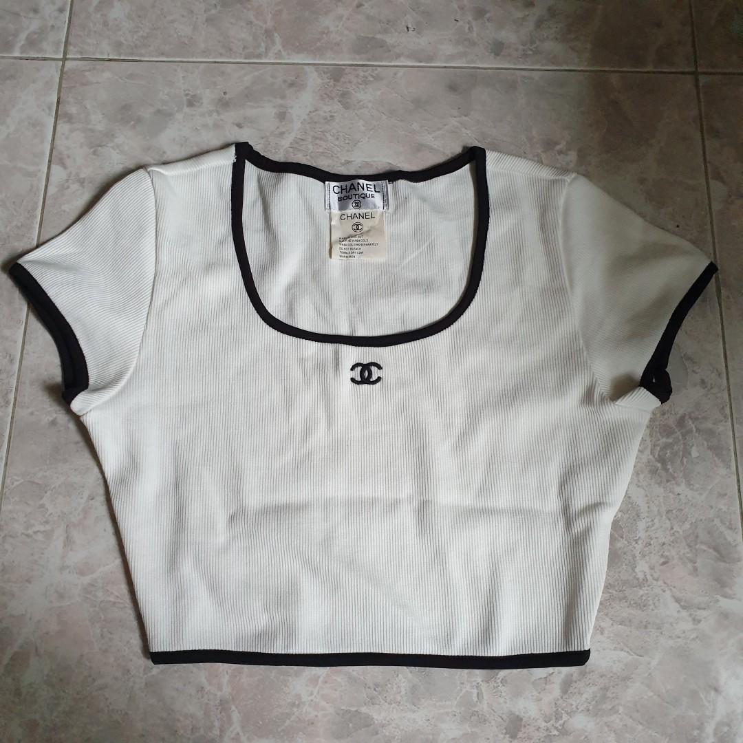 CHANEL PreOwned 1990s CC Embroidered Crop Top Farfetch  islamiyyatcom