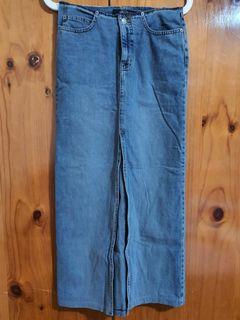 Vintage Maxi Jeans Skirt