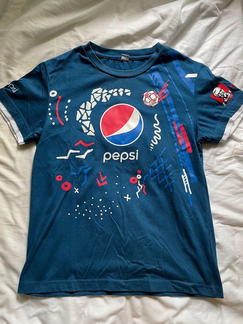 Vintage Pepsi Tee (Category: Shirts) located in Quezon City. Submitted by moonystuff (Listing ID 1082289513, Image 1). Description: ✰ fits S-M ✰ thrifted ✰ still in good condition ✰ dm for when worn & inquiries.