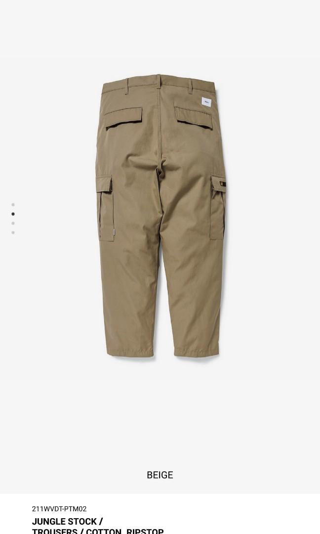 WTAPS JUNGLE STOCK TROUSERS COTTON.RIPSTOP cargo pants ripstop