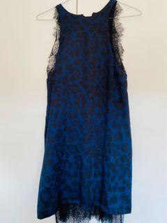 Zara blue and black dress