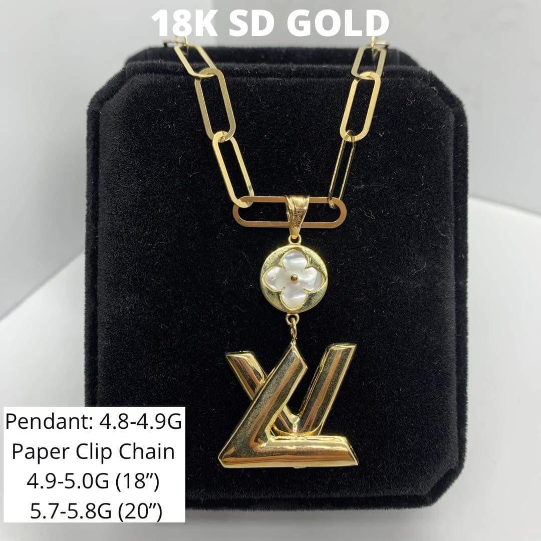 Louis vuitton paper clip necklace deals