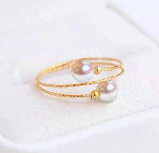 18k yellow gold Pearl ring