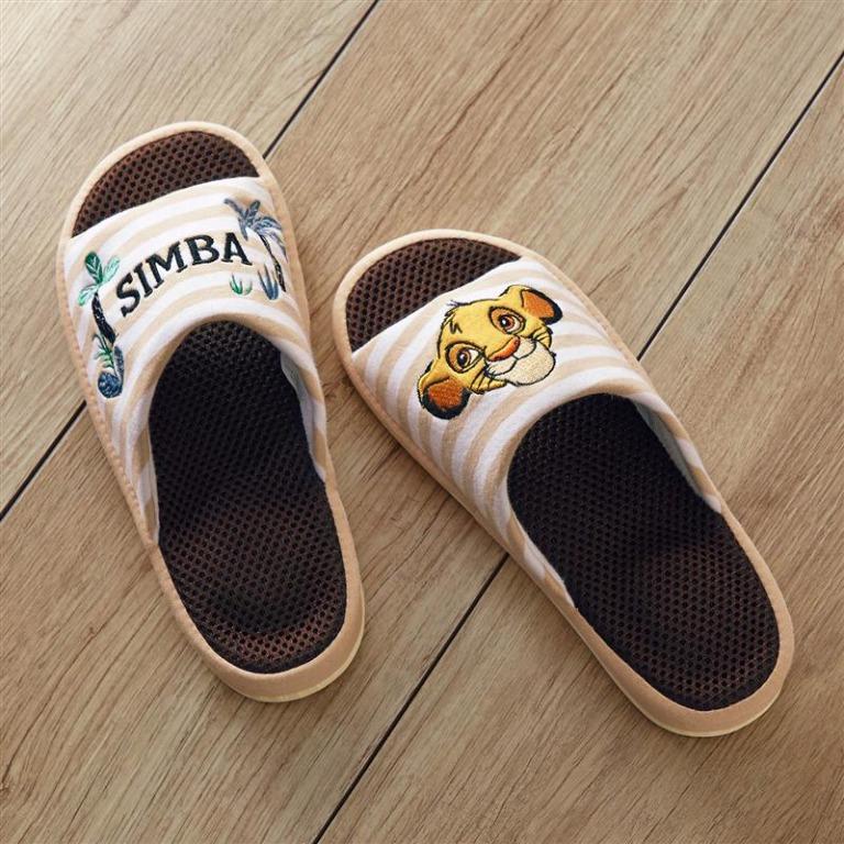 日本直送disney 迪士尼the Lion King 獅子王simba 辛巴網紋拖鞋 睡拖 家居拖鞋 Size 有中碼同大碼 其他 其他 Carousell
