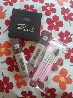 快!先搶先贏 全新巴黎萊雅 l'oreal paris24H無瑕完美粉底液 明亮色 送限量眼彩盤及刷具 加購全聯禮券可免運