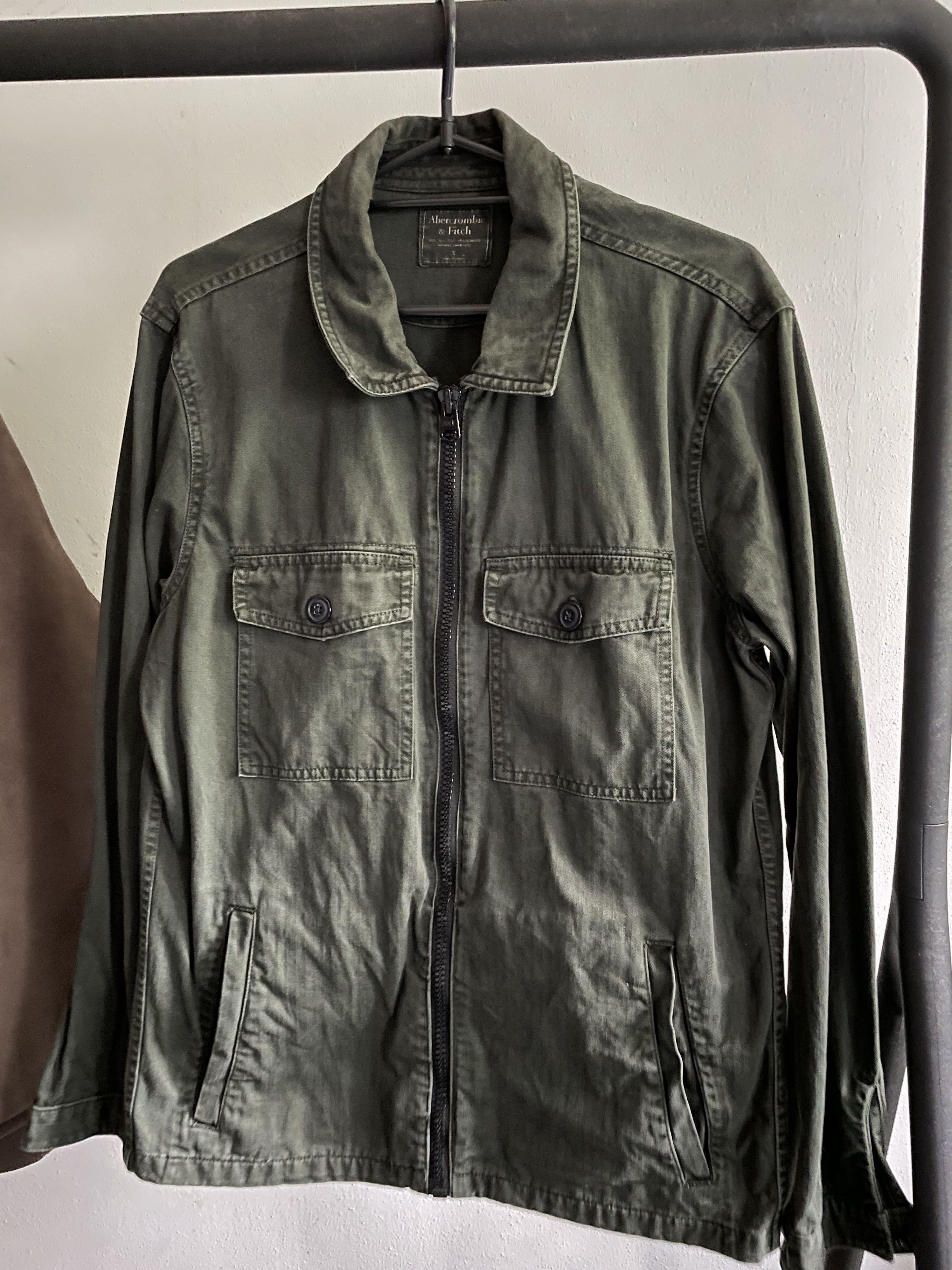 Abercrombie Fitch Military Shirt Men s Fashion Tops Sets