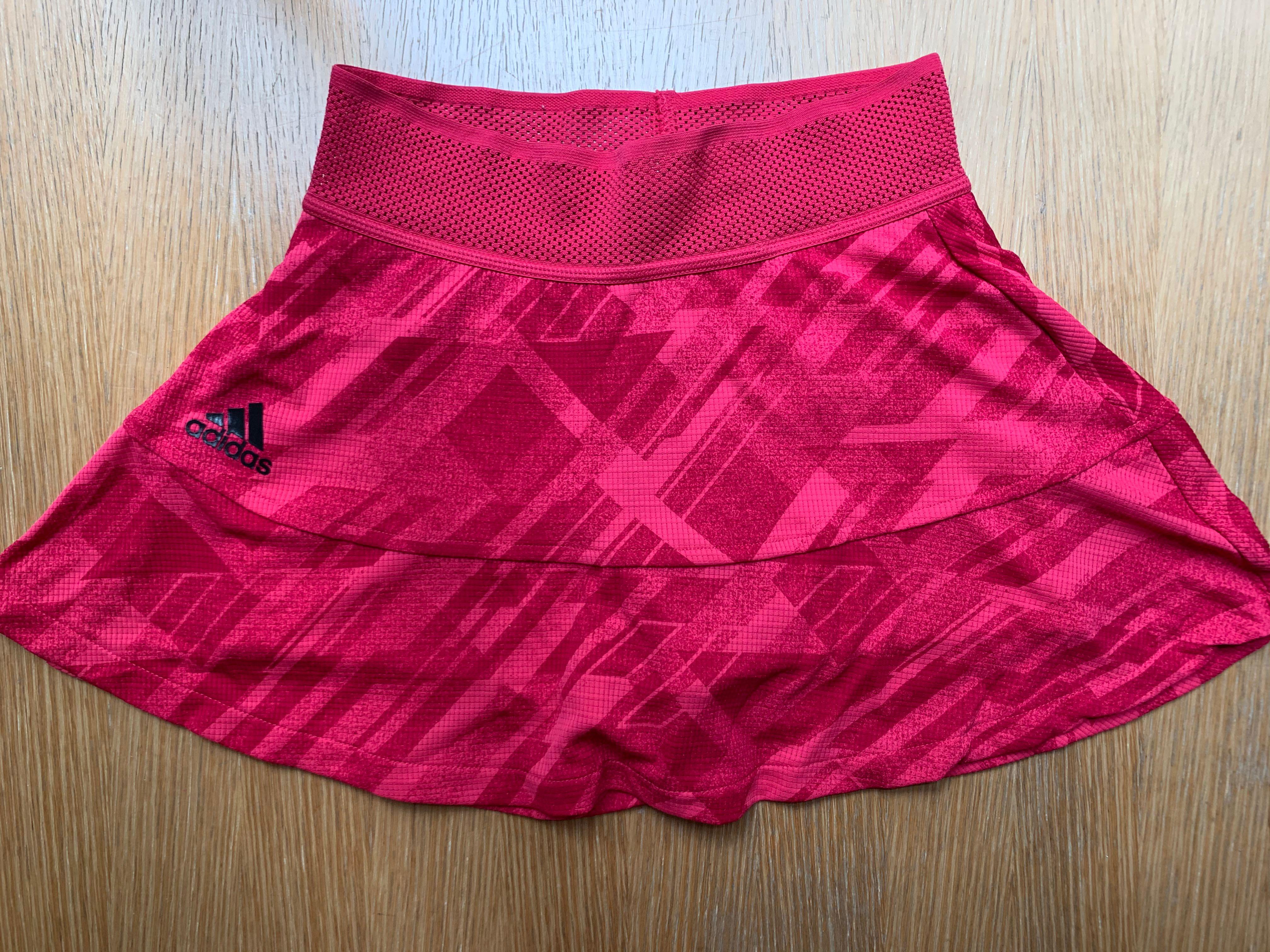 adidas pink tennis skirt