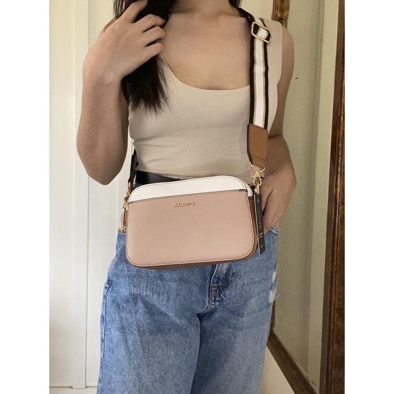 GO Bags and accessories - Restock!!!❤️ Actual🤩 ALDO RIDOUT CAMERA BAG 2  straps (1 slim, 1 thick garterized) Non deformable Color: Gold, Navy,  Rosegold, Black, Maroon Size: L8” H5” Base 3” Mall price: $45 or 2,895 1150  | Facebook
