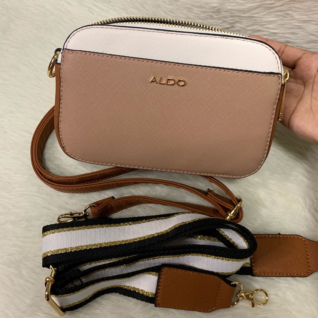 GO Bags and accessories - Restock!!!❤️ Actual🤩 ALDO RIDOUT CAMERA BAG 2  straps (1 slim, 1 thick garterized) Non deformable Color: Gold, Navy,  Rosegold, Black, Maroon Size: L8” H5” Base 3” Mall price: $45 or 2,895 1150  | Facebook