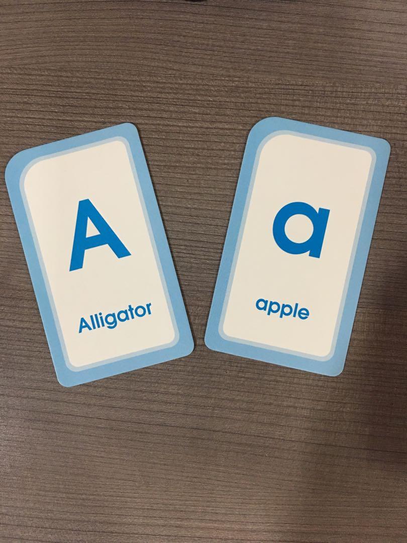 Alphabet Match Flash Cards, Hobbies & Toys, Books & Magazines, Children
