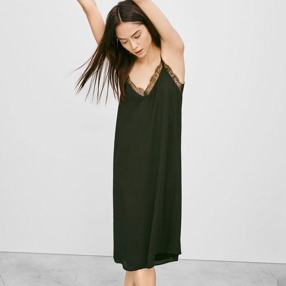 babydoll black chiffon halter mini dress Stud Strap Mini Dress (AAWKN0216YA01-BLK0001-BLACK) main image 1