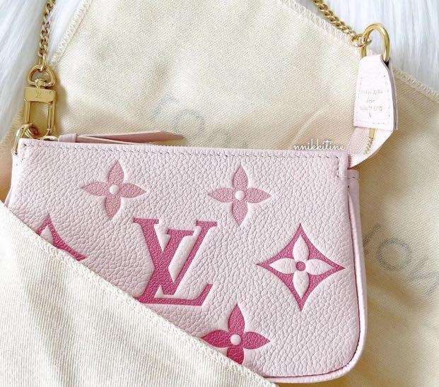 Louis Vuitton Mini pochette collection By the Pool Collector Pink Leather  ref.419802 - Joli Closet