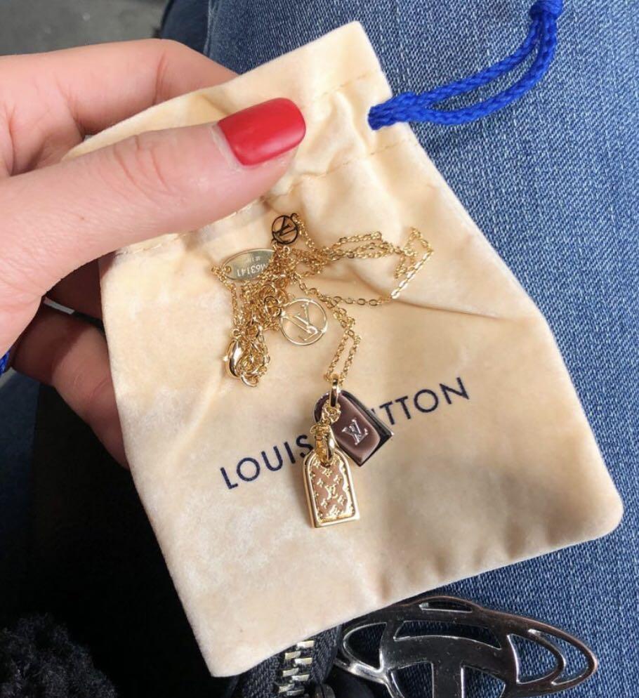 Louis Vuitton LV Nanogram tag Choker necklace Metal ref.274314 - Joli Closet