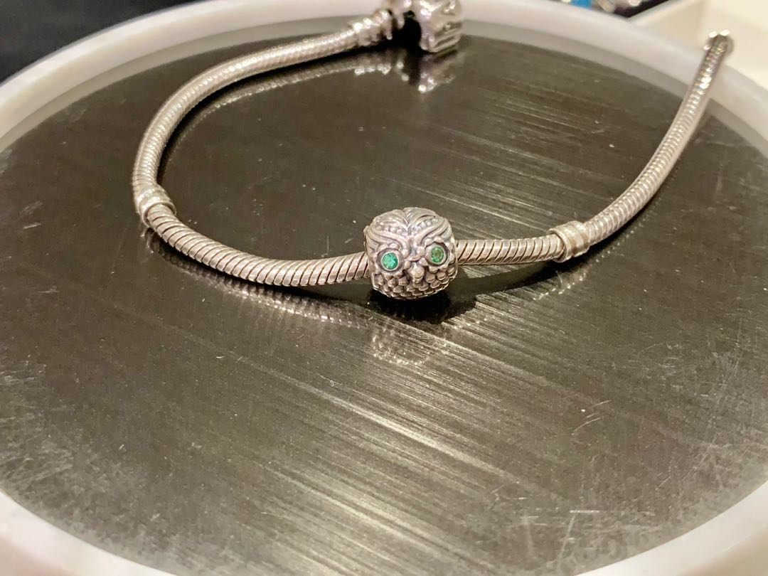 Authentic Pandora Moments Sterling Silver Mesh Bangle 596543 with  Ruby  Lane