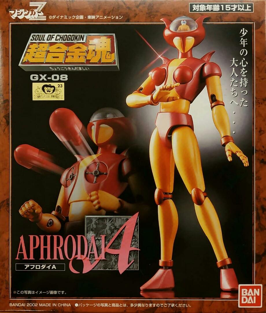 BANDAI 超合金魂GX-08 GX08 愛美神APHRODAI A, 興趣及遊戲, 玩具& 遊戲 